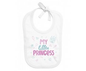 Bavoir bébé personnalisé My little princess design-1