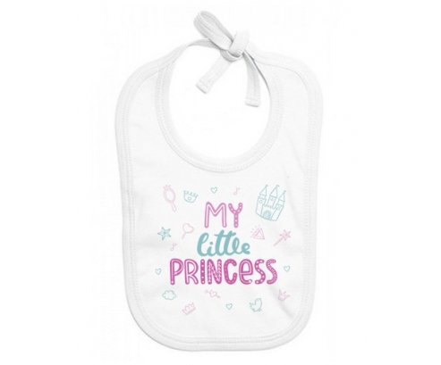 Bavoir bébé personnalisé My little princess design-1
