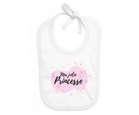 Bavoir bébé personnalisé Ma jolie princese design-1