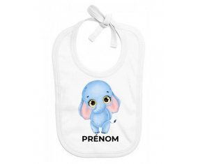 Bavoir bébé personnalisé Bébé éléphant avec prénom