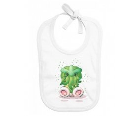 Bavoir bébé personnalisé Animaux rigolos tentacule