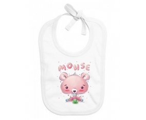 Bavoir bébé personnalisé Animaux rigolos Mouse