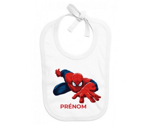 Bavoir bébé personnalisé Spiderman design-2 avec prénom