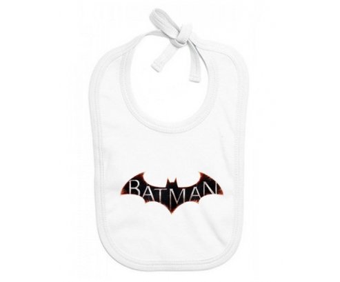 Bavoir bébé personnalisé Batman logo design-2