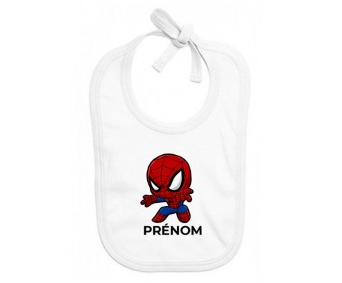 Bavoir bébé personnalisé Spiderman kids design-2 avec prénom