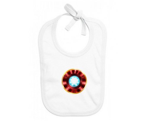 Bavoir bébé personnalisé Reacteur arc Iron man