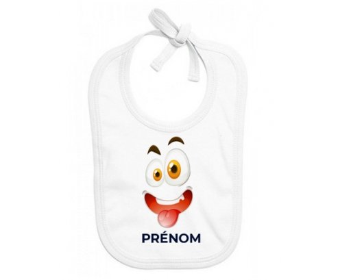 Bavoir bébé personnalisé Cartoon monstre visage design-2