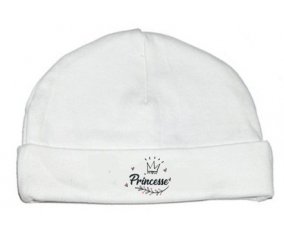 Couronne noire princesse : Bonnet bébé