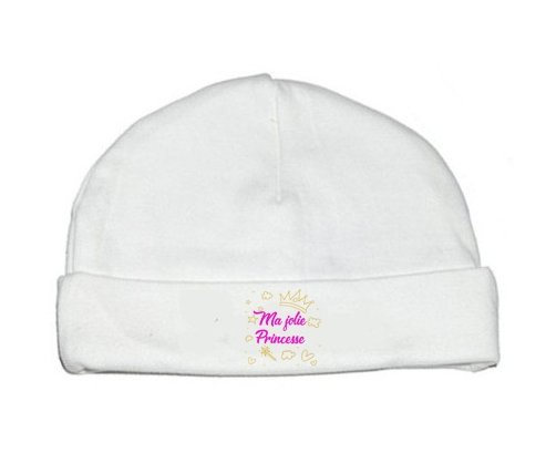Bonnet bébé personnalisé Ma jolie princese design-2