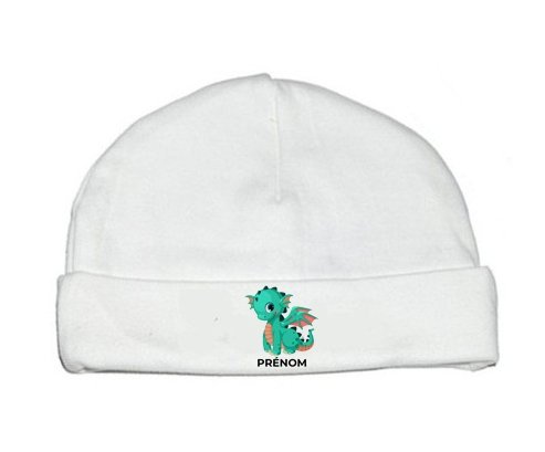 Bonnet bébé personnalisé Dragon design-1 avec prénom