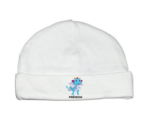 Bonnet bébé personnalisé Dragon design-3 avec prénom