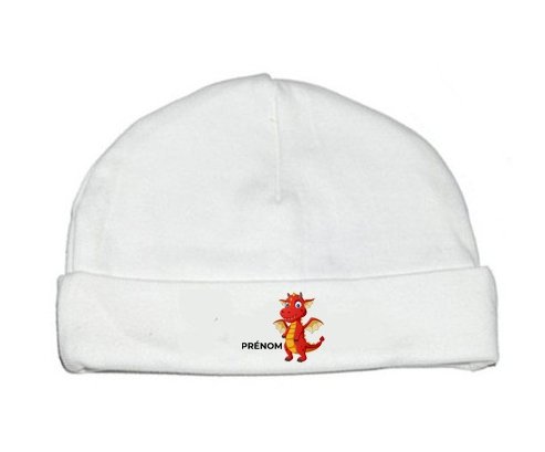 Bonnet bébé personnalisé Dragon design-5 avec prénom