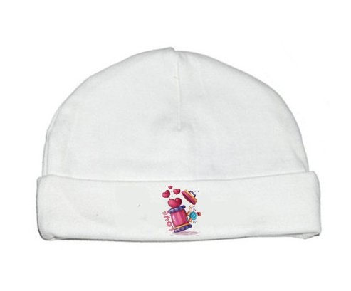 Bonnet bébé personnalisé Animaux rigolos Love design-1