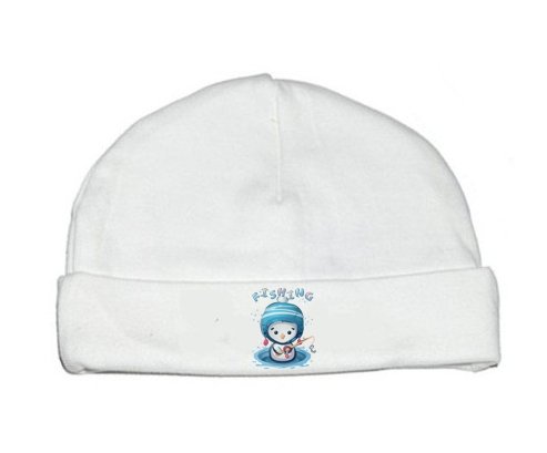 Bonnet bébé personnalisé Animaux rigolos Fishing