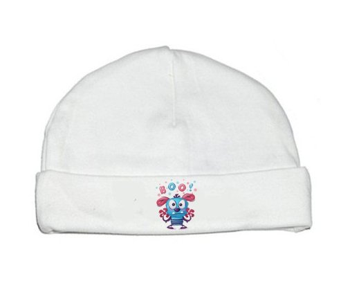 Bonnet bébé personnalisé Animaux rigolos Boo !