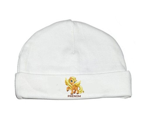 Bonnet bébé personnalisé My Little Pony Applejack avec prénom