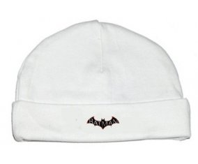 Bonnet bébé personnalisé Batman logo design-2