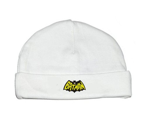 Bonnet bébé personnalisé Batman logo design-3