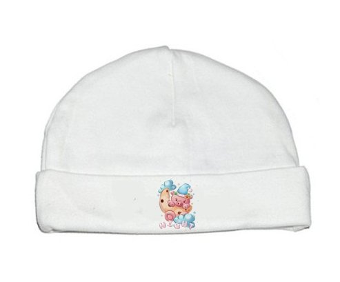 Bonnet bébé personnalisé Animaux rigolos Cauchon Night