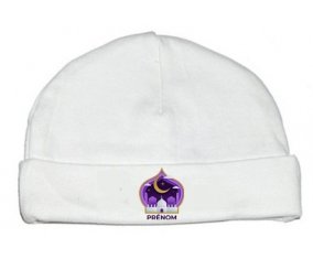 Bonnet bébé personnalisé Islam mosqué avec prénom design-4
