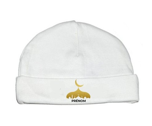 Bonnet bébé personnalisé Islam mosqué avec prénom design-6