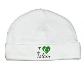 Bonnet bébé personnalisé I love islam