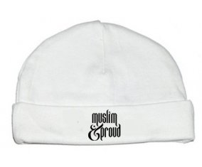Bonnet bébé personnalisé Muslim and proud