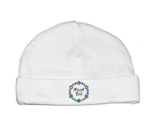 Bonnet bébé personnalisé Mazel Tov design-1