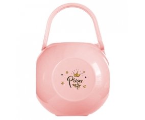 Boîte à tétine Couronne jaune étoile prince design-1