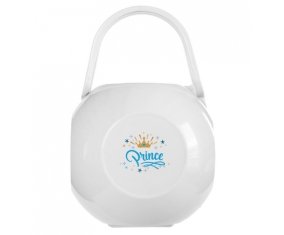 Boîte à tétine Couronne jaune étoile prince design-2