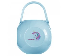 Boîte à tétine Licorne design-2 avec prénom