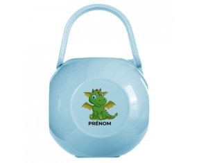 Boîte à tétine Dragon design-2 avec prénom