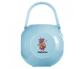 Boîte à tétine Dragon design-4 avec prénom