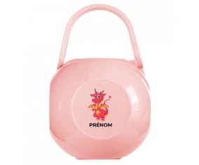 Boîte à tétine Dragon design-4 avec prénom