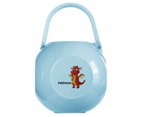 Boîte à tétine Dragon design-5 avec prénom
