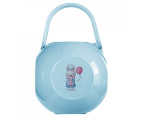 Boîte à tétine Lapin avec ballon rose