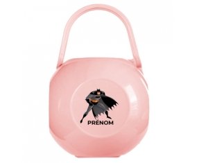 Boîte à tétine Batman avec prénom