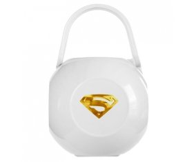 Boîte à tétine Logo Superman doré