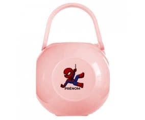Boîte à tétine Spiderman kids design-1 avec prénom