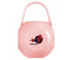 Boîte à tétine Spiderman design-6 avec prénom