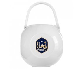 Boîte à tétine Islam mosqué avec prénom design-2
