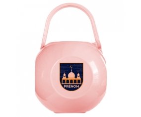 Boîte à tétine Islam mosqué avec prénom design-3
