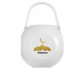 Boîte à tétine Islam mosqué avec prénom design-6