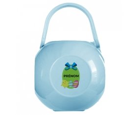 Boîte à tétine Oeuf de Pâques design-3 avec prénom