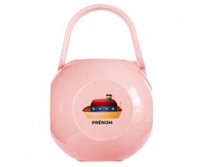 Boîte à tétine Jouet toys Bateau design-1 avec prénom