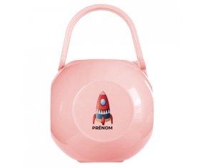 Boîte à tétine Jouet toys Fusée avec prénom