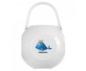 Boîte à tétine Jouet toys Dauphin avec prénom
