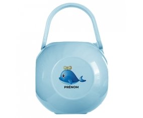 Boîte à tétine Jouet toys Dauphin avec prénom