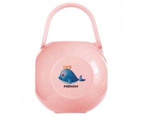 Boîte à tétine Jouet toys Dauphin avec prénom