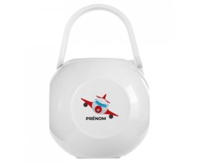 Boîte à tétine Jouet toys avion avec prénom